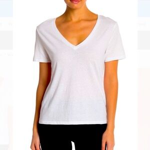 BP V Neck Tee Shirt Women Color White Size L